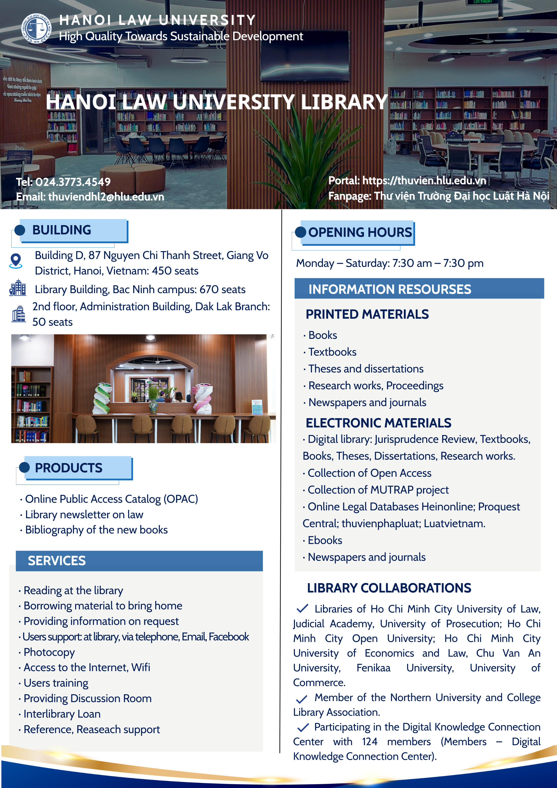 THE INFORMATION OF HLU LIBRARY